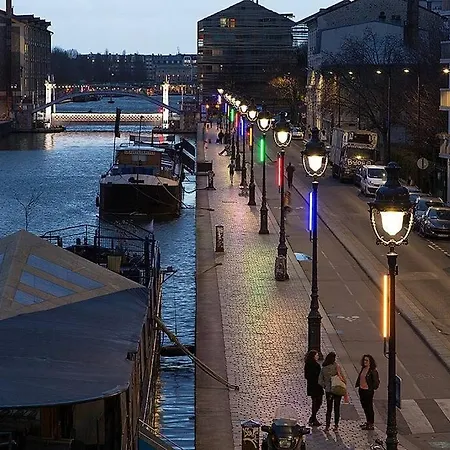 Bel 6 Pers Bord Canal De L'ourcq La Villette-parking